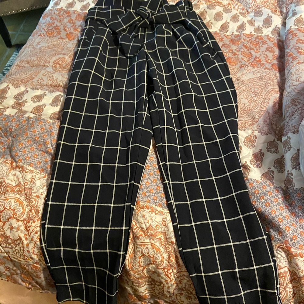 Checkered dress pants